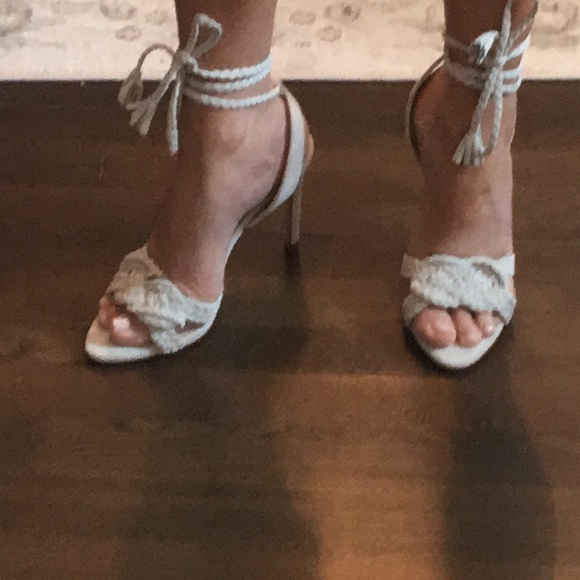 Zara Braided Lace Up Sandals - Picture 2 of 6